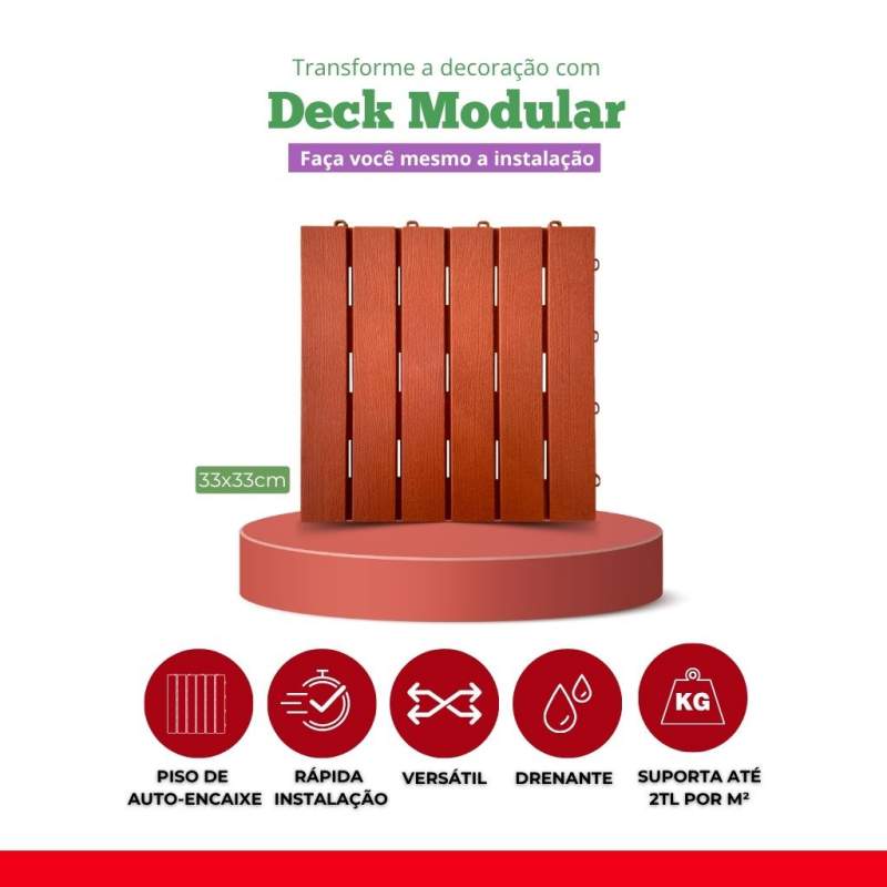 Imagem ilustrativa de Deck modular em São Paulo